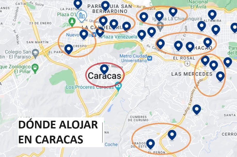 Dónde alojarse en Caracas – Mejores zonas y hoteles