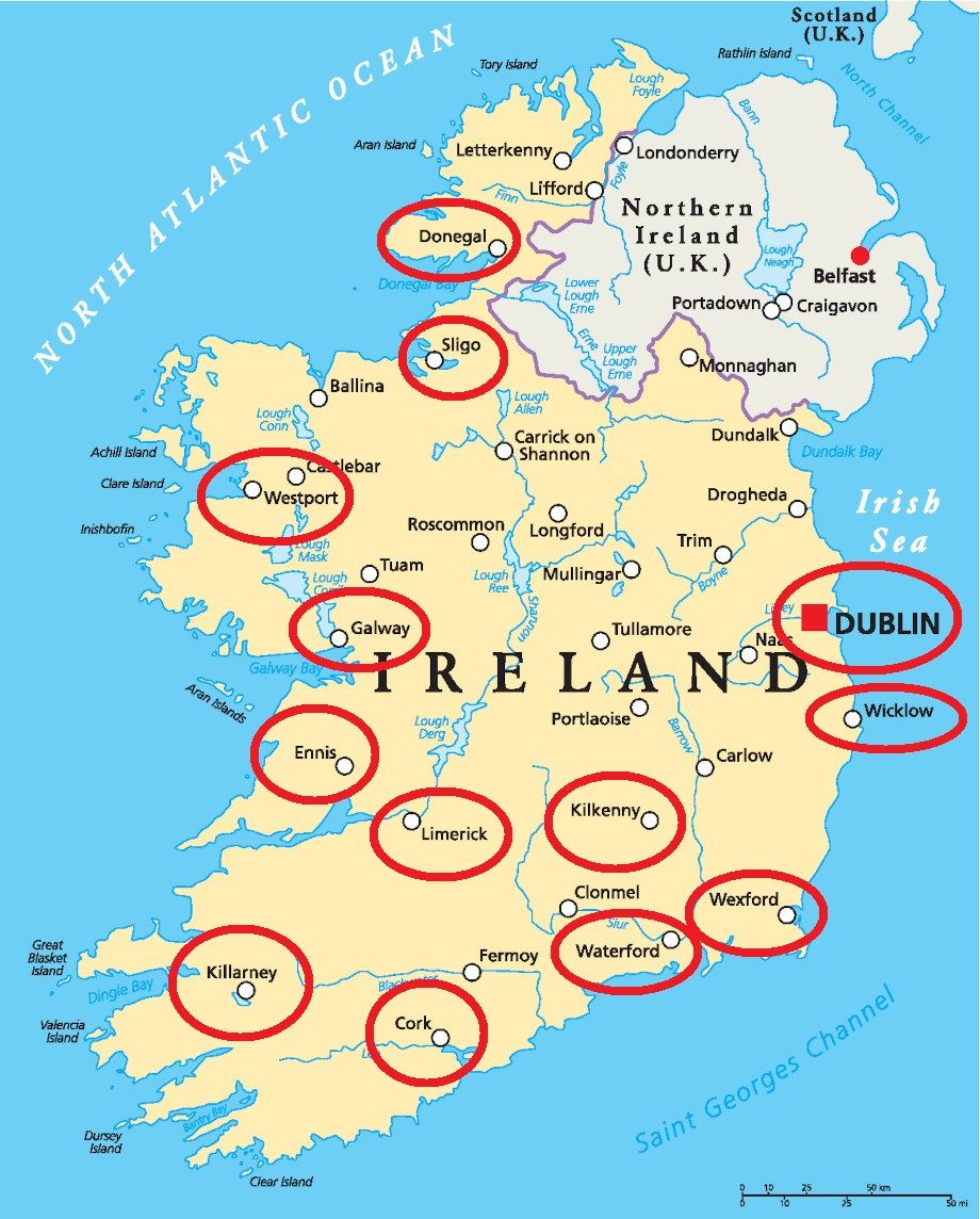 Dónde alojarse en Irlanda: Mejores ciudades y pueblos