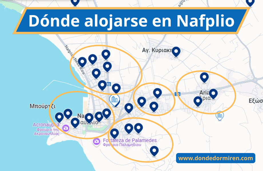 Dónde alojarse en Nafplio: Mejores zonas y hoteles