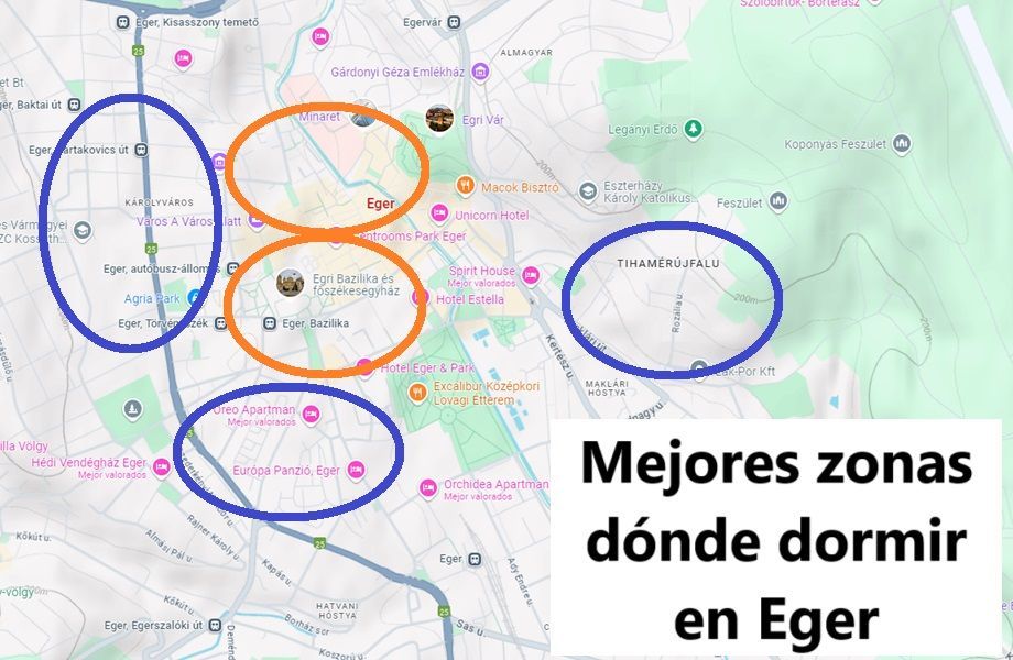 Dónde Alojarse en Eger, Hungría: Zonas y hoteles recomendados