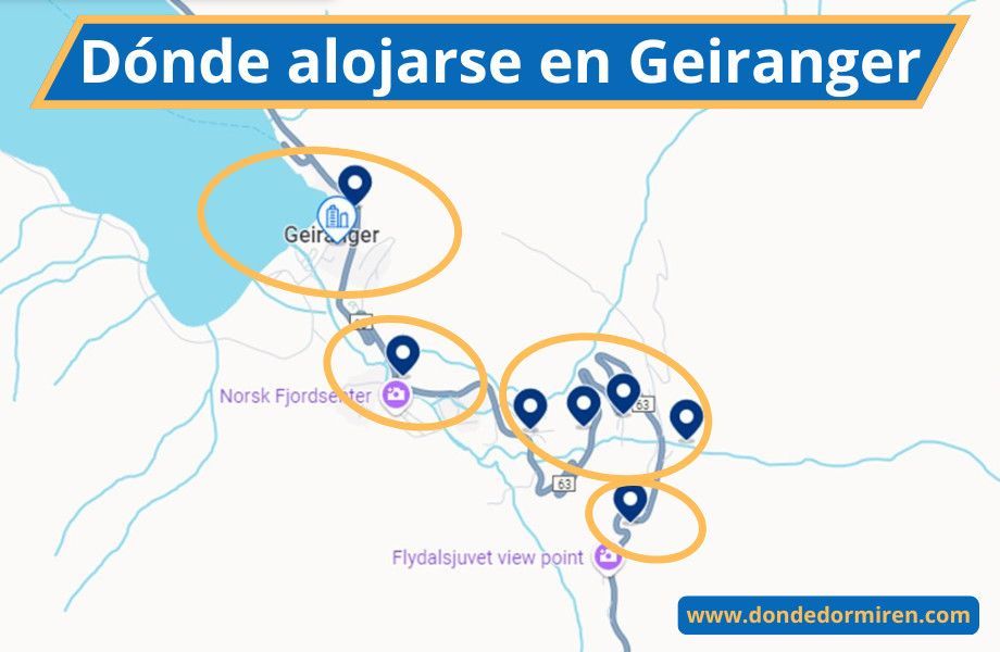 Dónde alojarse en Geiranger: Mejores Zonas y Hoteles