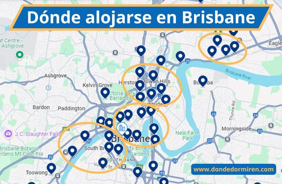 Dónde Alojarse en Brisbane: Mejores zonas y hoteles