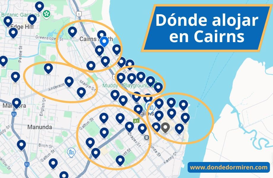Dónde Alojarse en Cairns: Mejores zonas y hoteles