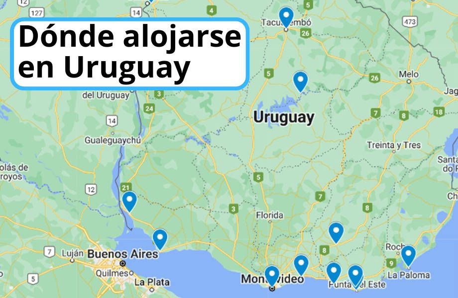 Dónde alojarse en Uruguay: Ciudades y hoteles recomendados