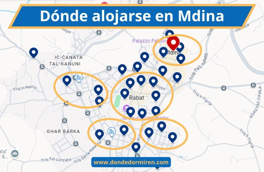 Alojamiento en Mdina (Rabat): Mejores hoteles