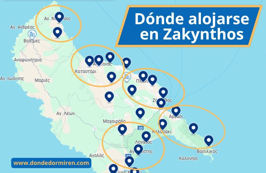 mapa isla zante