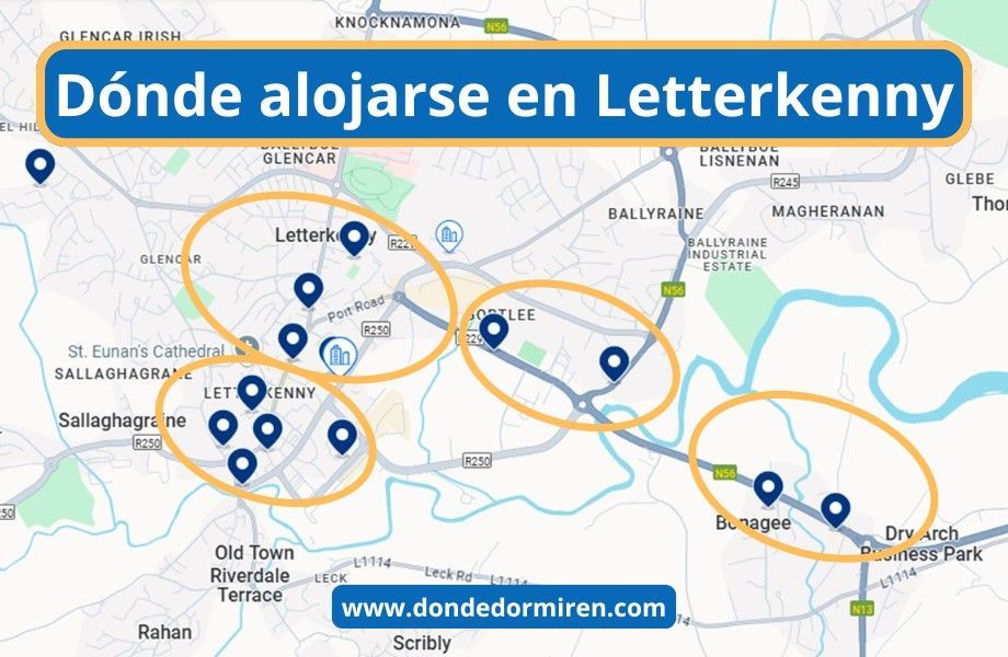 Dónde alojarse en Letterkenny, Irlanda: Mejores Zonas y Hoteles