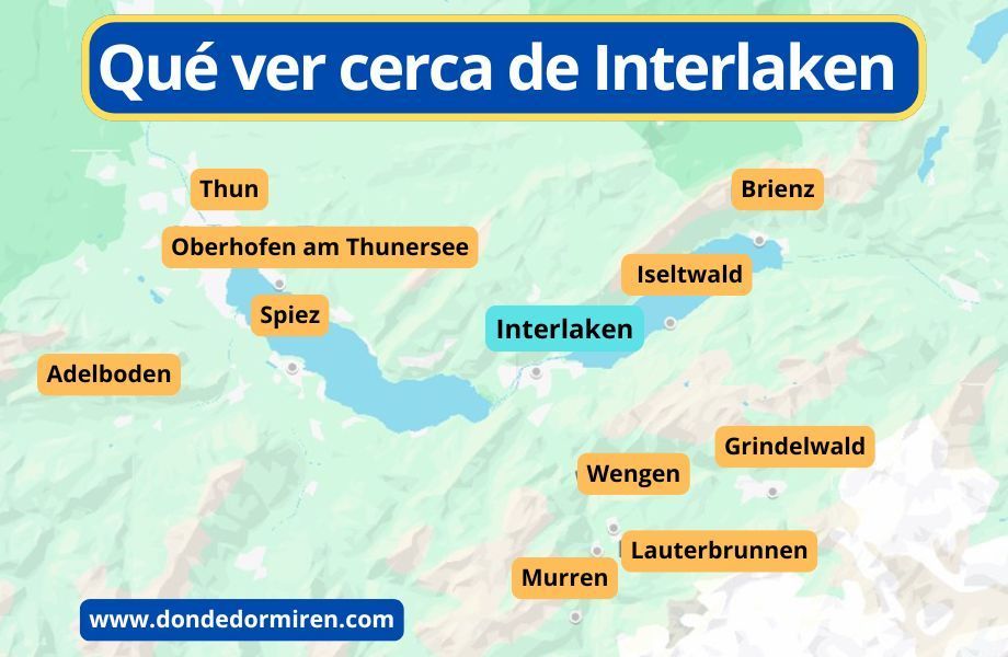 Qué ver cerca de Interlaken (10 pueblos alrededores)