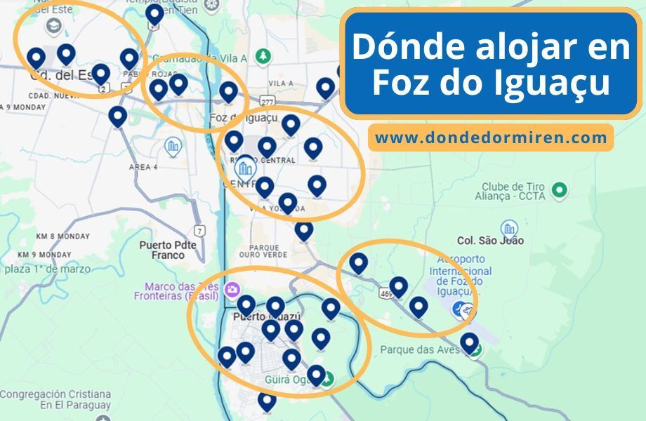 Dónde alojarse en Foz do Iguaçu: Mejores Zonas y Hoteles