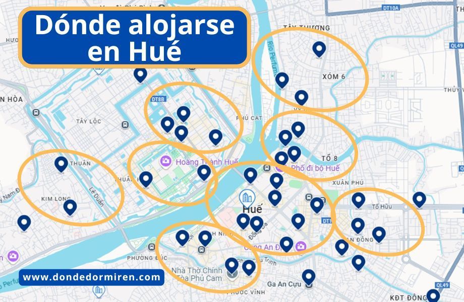 Dónde alojarse en Hué, Vietnam: Hoteles y zonas