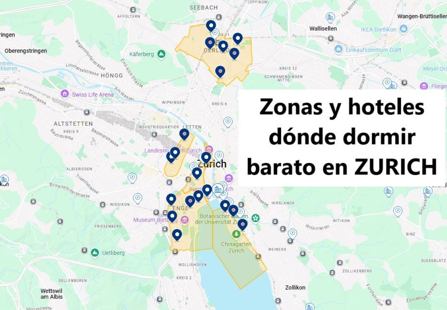 Dónde Alojarse BARATO en Zúrich: Hoteles y hostales (desde 10€)