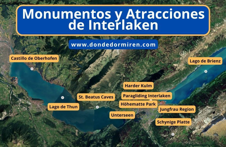 Precios Entradas Monumentos Interlaken que visitar +Horarios