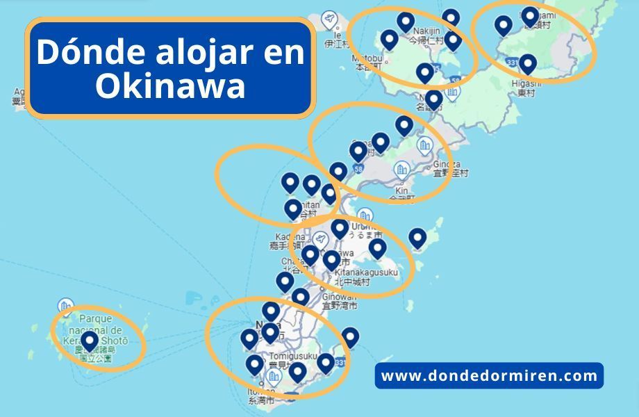 Dónde alojarse en Okinawa, Japón: Pueblos y hoteles recomendados