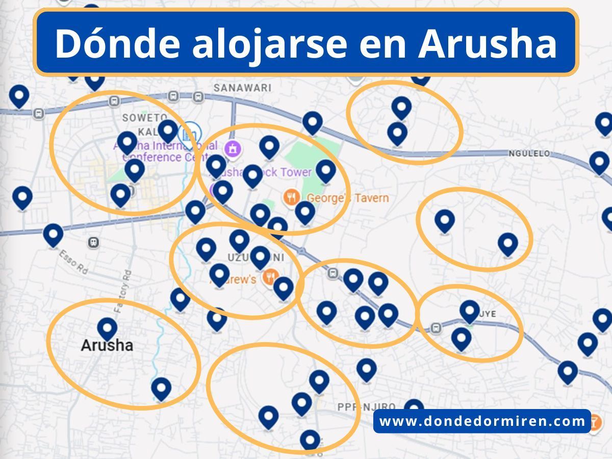 Dónde alojarse en Arusha, Tanzania: Mejores Hoteles y Áreas Recomendadas