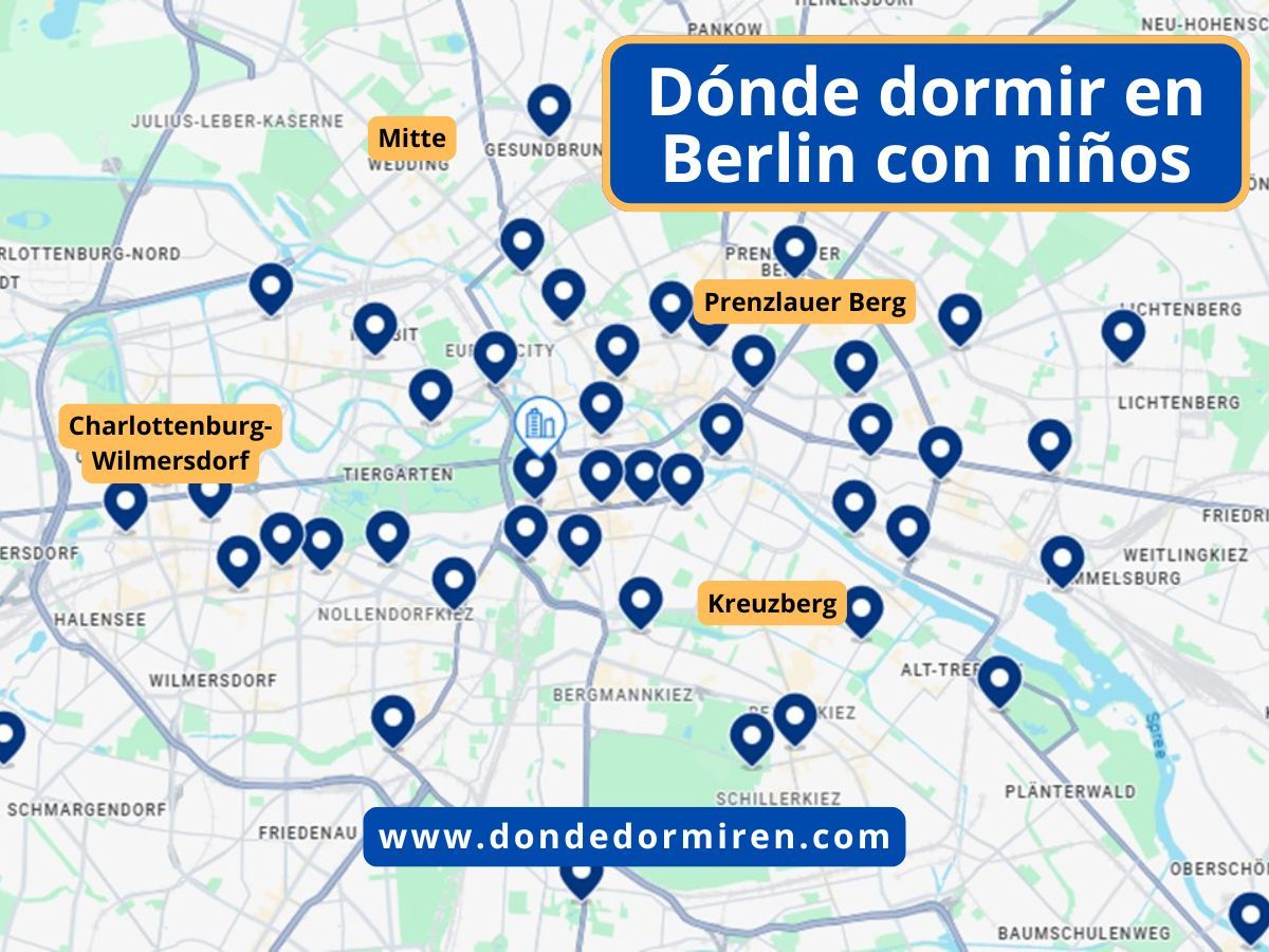Dónde alojarse en Berlín CON NIÑOS : Mejores hoteles familiares