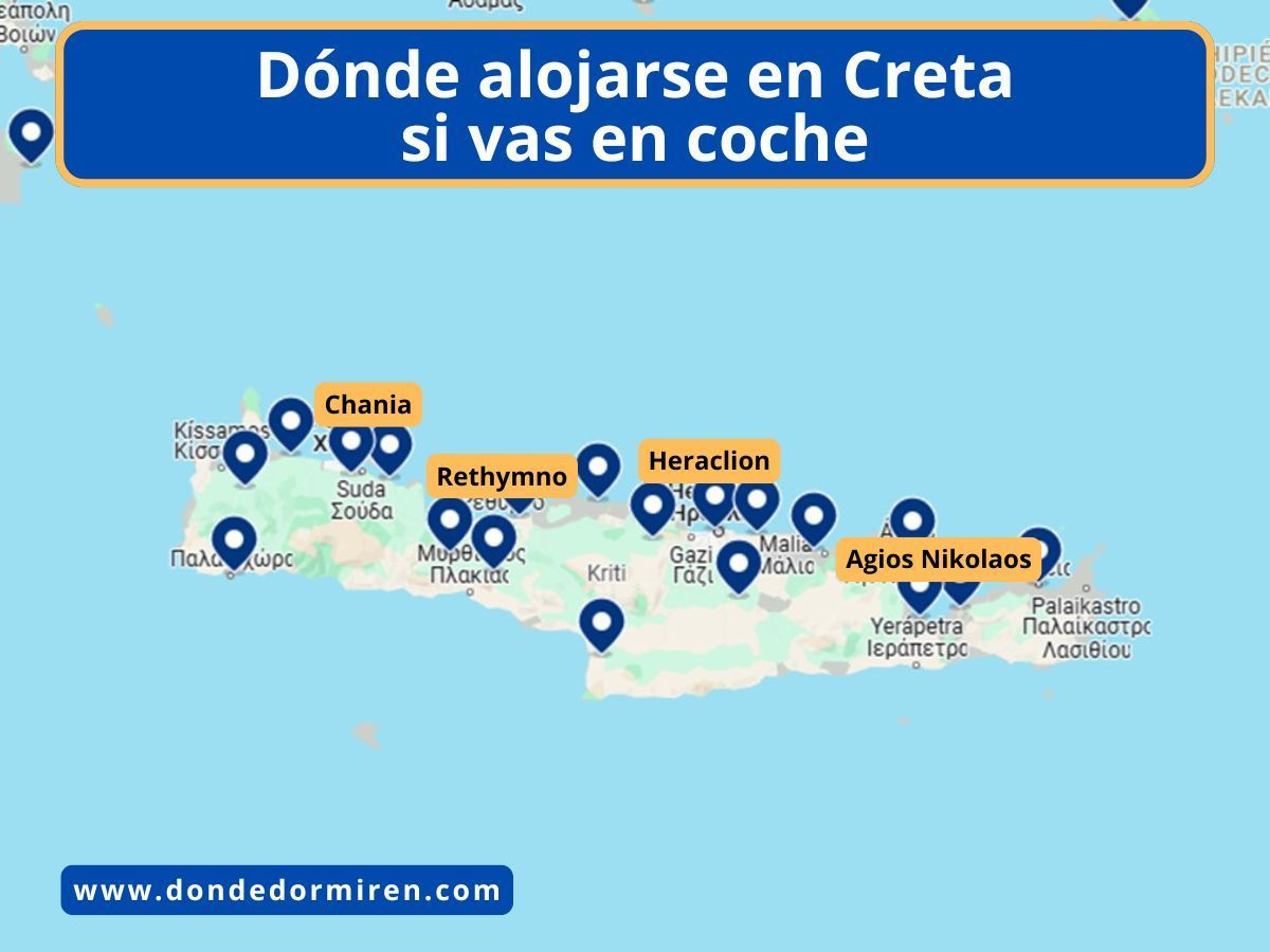Ruta por Creta en coche: Mejores Ciudades, pueblos y Hoteles