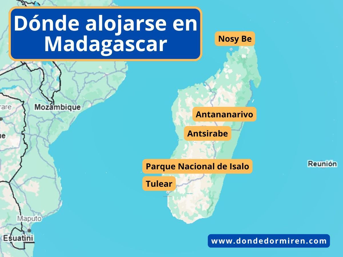 Dónde alojarse en Madagascar: Ciudades y Pueblos Recomendados