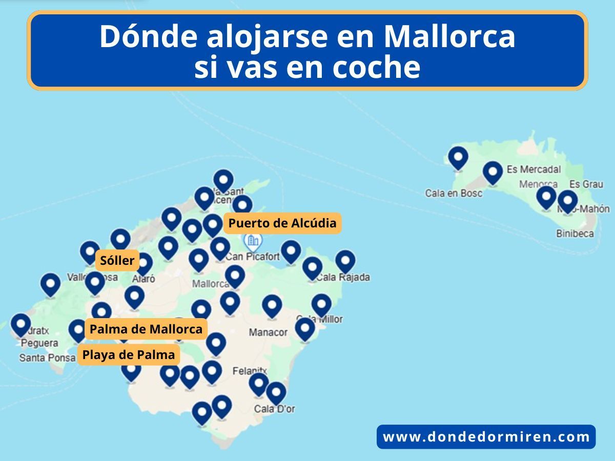 Dónde alojarse en Mallorca si vas en coche: Mejores Zonas y Hoteles