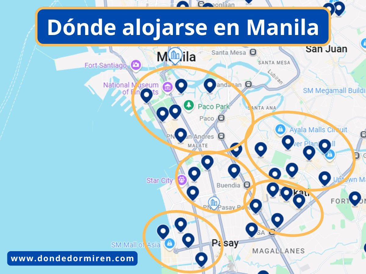 Dónde alojarse en Manila: Mejores Zonas y Hoteles