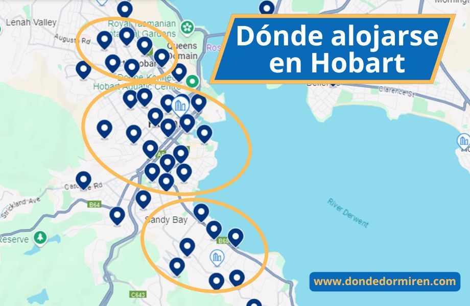 Dónde Alojarse en Hobart: Zonas y Hoteles