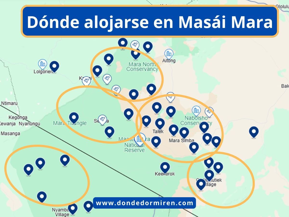 Dónde alojarse en Masái Mara, Kenia: Mejores Campamentos y Lodges