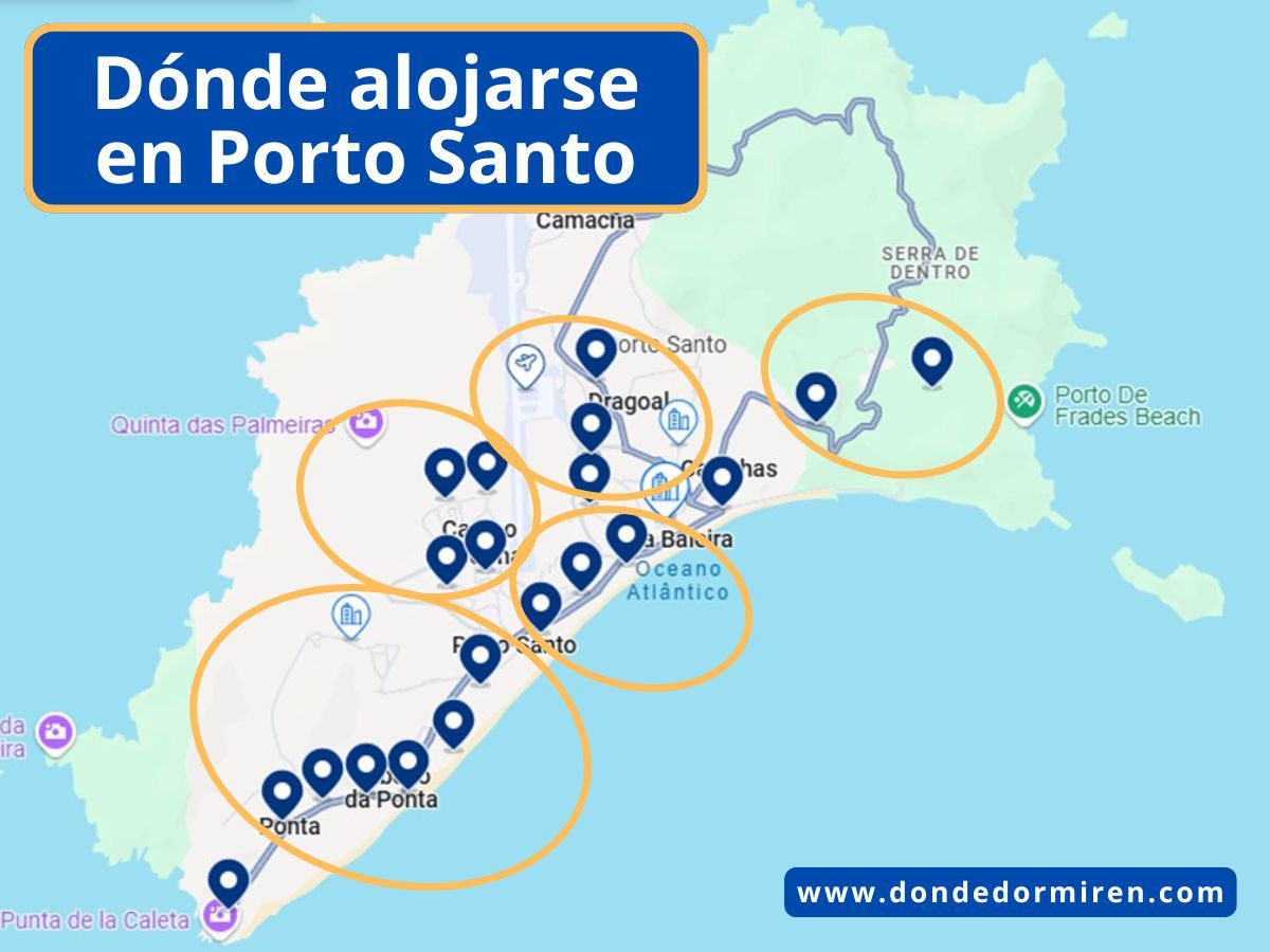 Hoteles en Porto Santo Madeira: + zonas dónde dormir según tu viaje