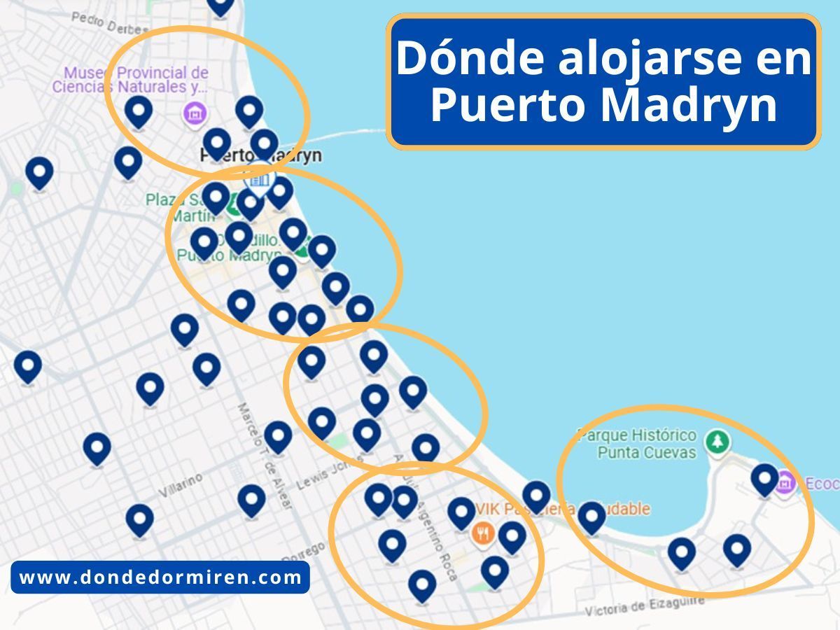 Dónde alojarse en Puerto Madryn: Mejores Zonas y Hoteles