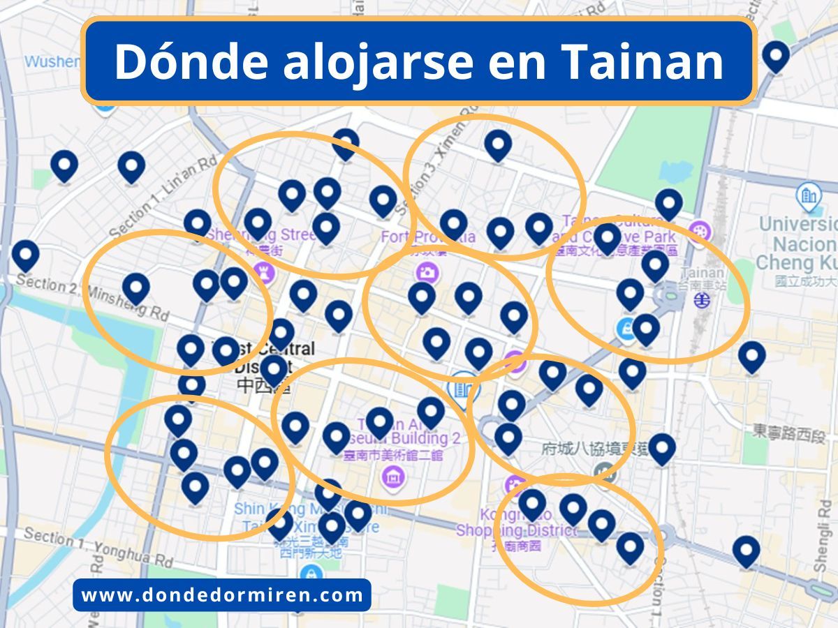 Dónde alojarse en Tainan: Mejores Zonas y Hoteles