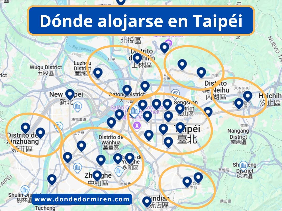 Dónde alojarse en Taipéi: Mejores Zonas y Hoteles