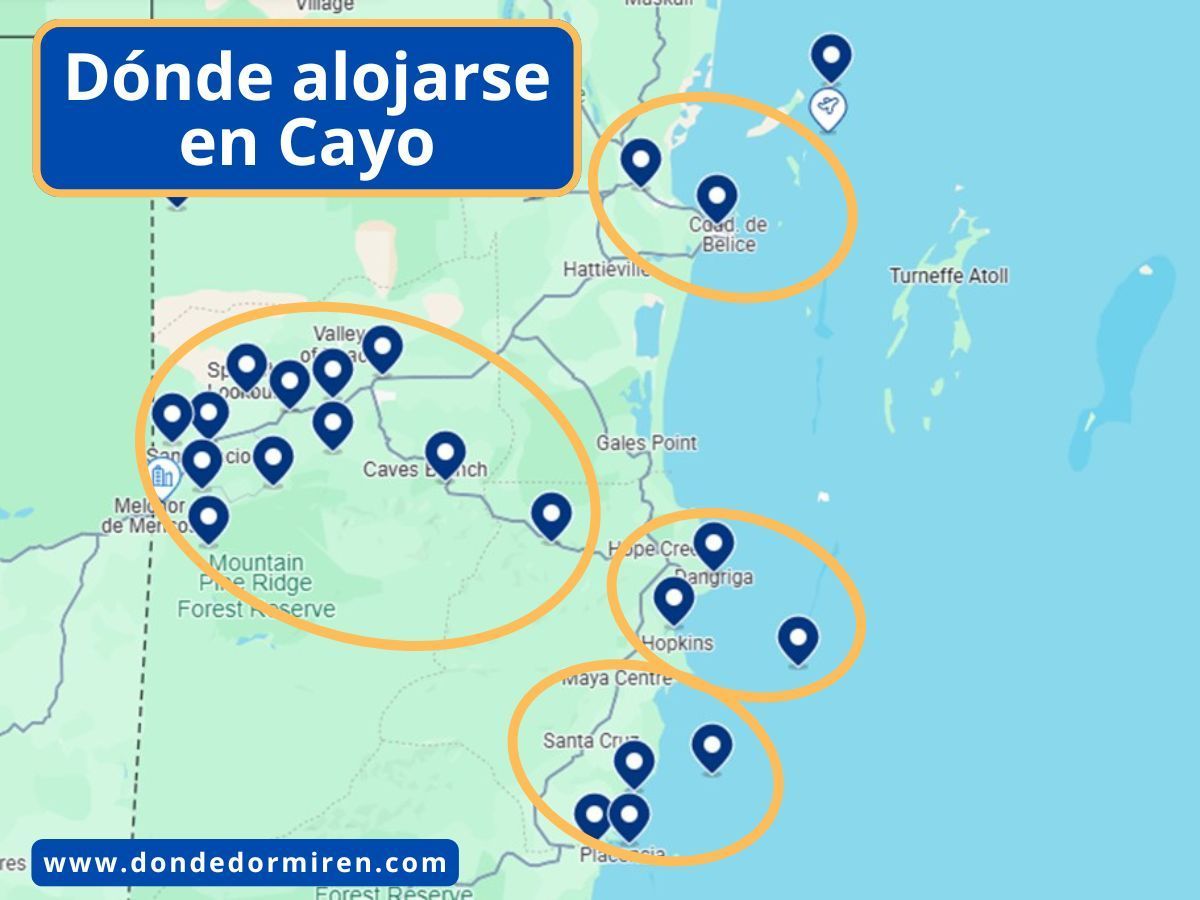Dónde alojarse en Cayo, Belice: Mejores zonas y hoteles