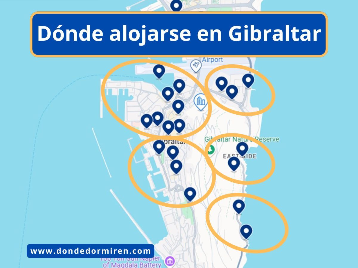 Dónde alojarse en Gibraltar: Mejores Zonas y Hoteles