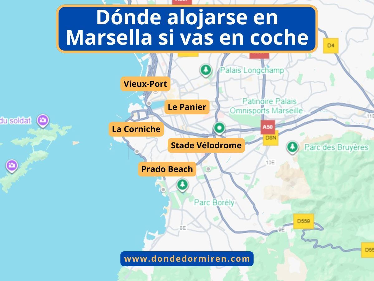Dónde alojarse en Marsella si vas en coche: Mejores Zonas y Hoteles