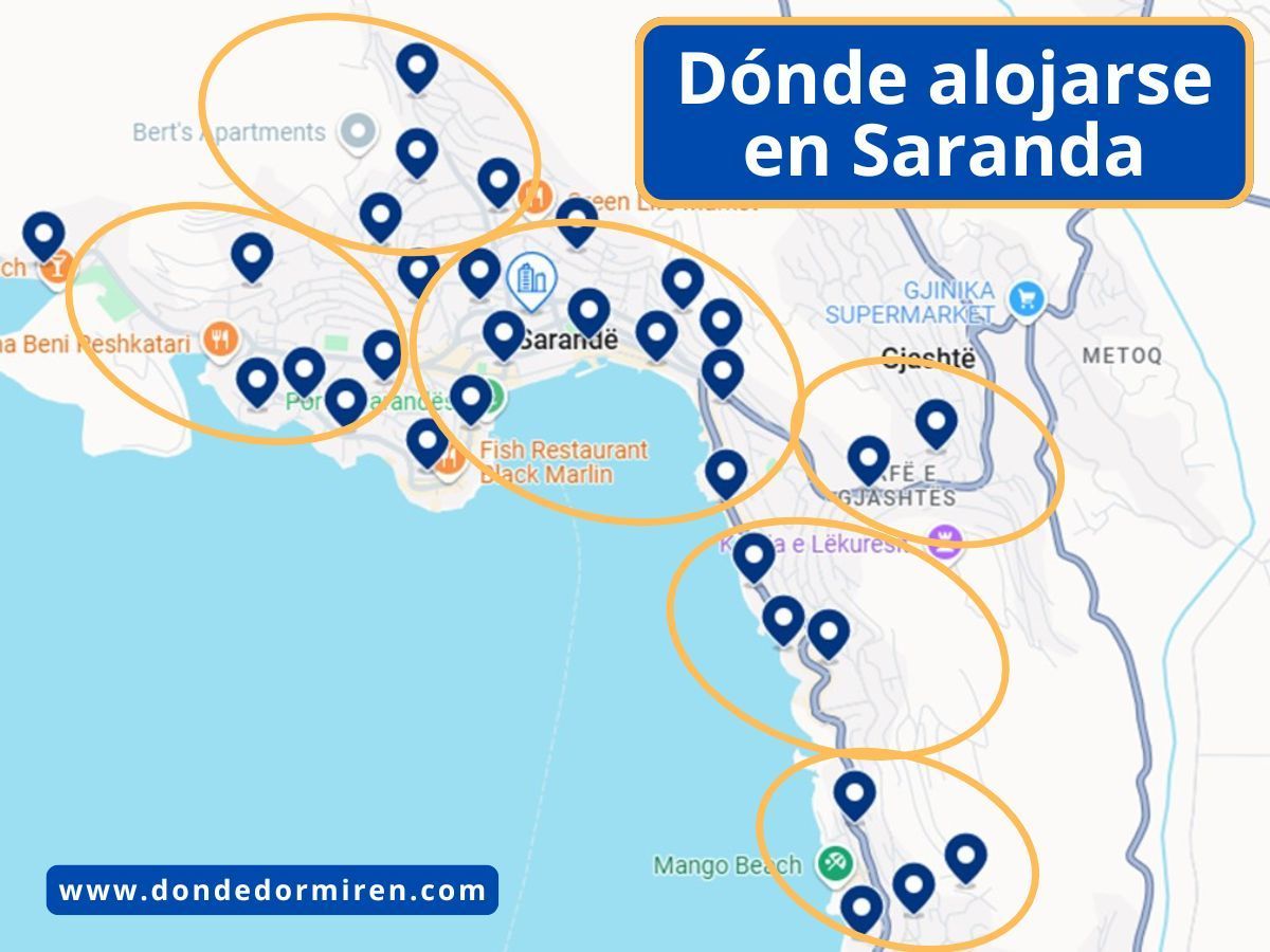 Dónde alojarse en Saranda: Mejores Zonas y Hoteles