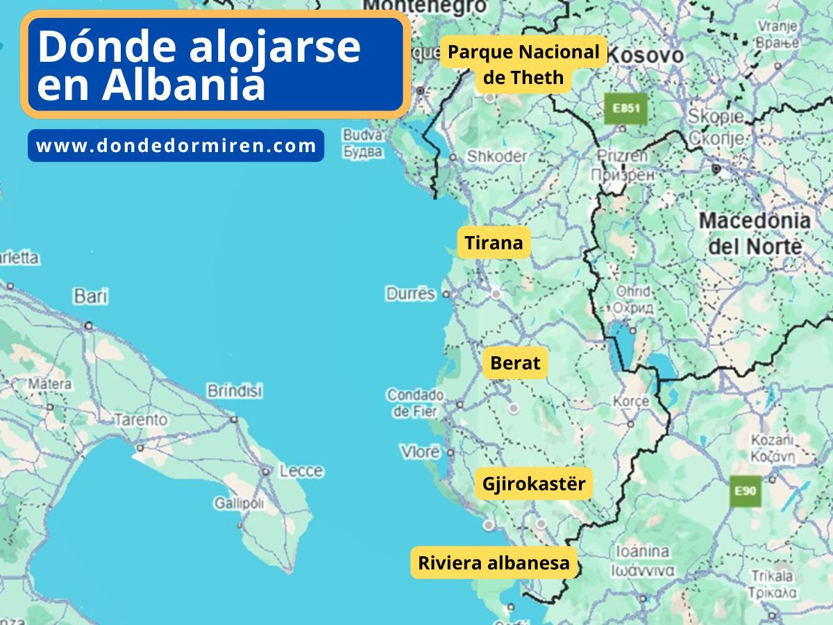 Dónde alojarse en Albania: Mejores Zonas y Hoteles