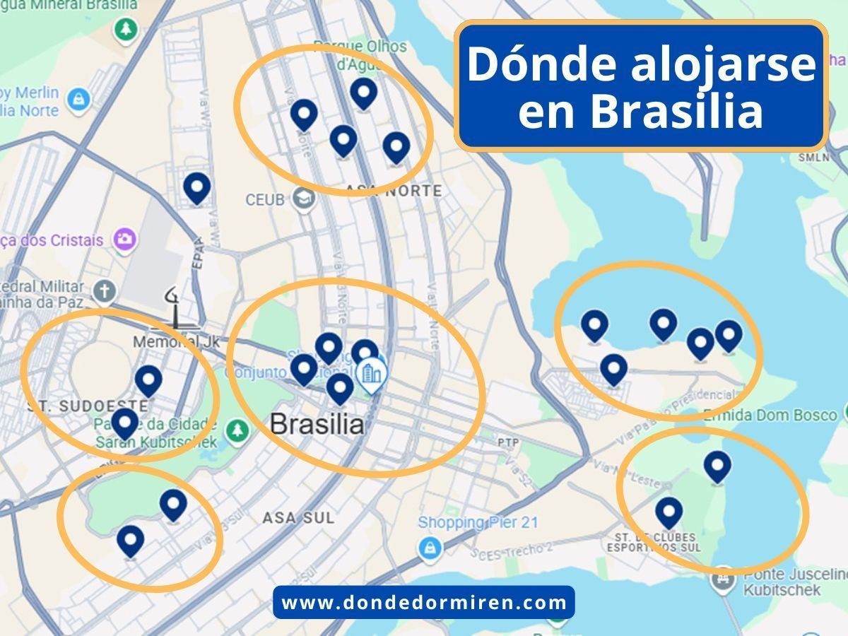 Dónde alojarse en Brasilia: Mejores Zonas y Hoteles