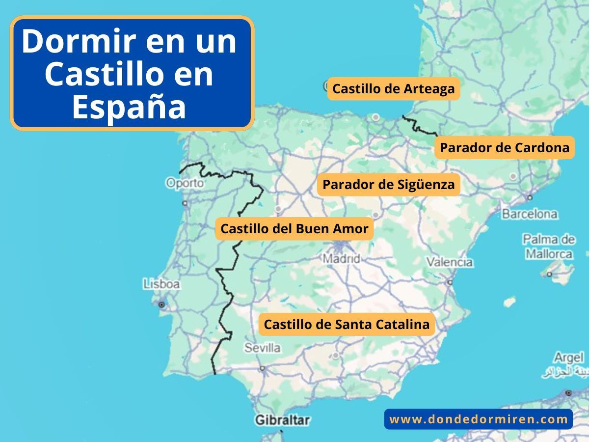 Dormir en un Castillo en España: 5 Mejores