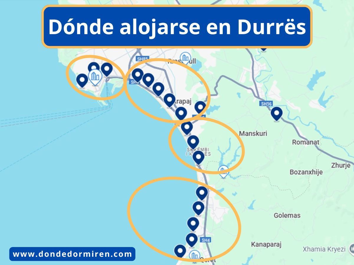 Dónde alojarse en Durrës: Mejores zonas y hoteles