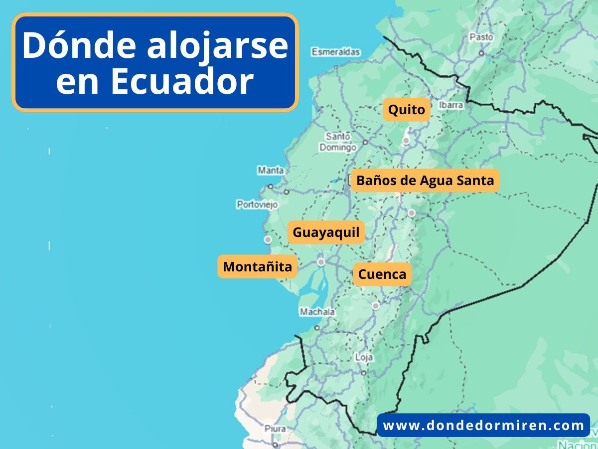 Dónde alojarse en Ecuador: Ciudades y pueblos