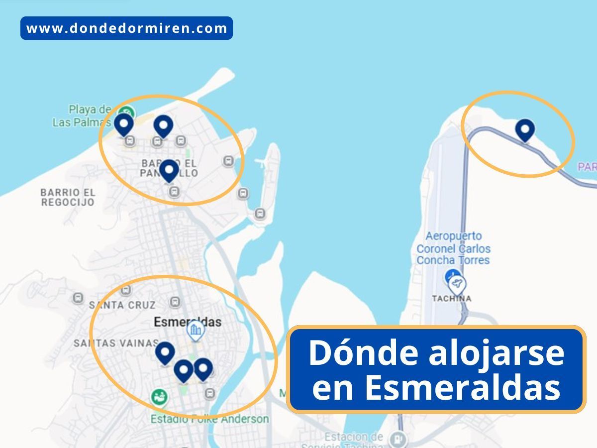 Dónde alojarse en Esmeraldas: Mejores Zonas y Hoteles