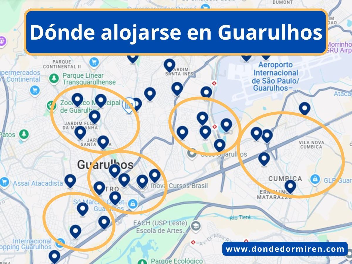 Dónde alojarse en Guarulhos: Mejores zonas y hoteles