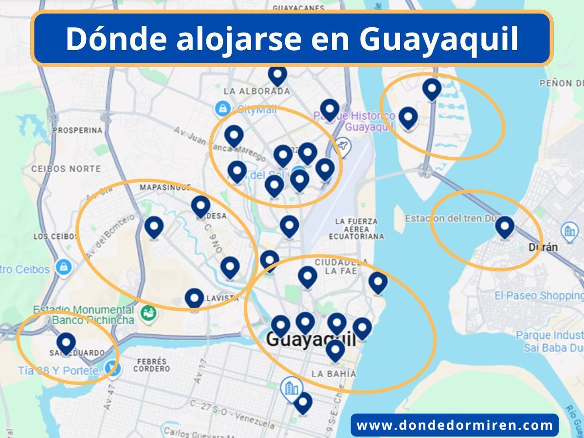 Dónde alojarse en Guayaquil: Mejores Zonas y Hoteles