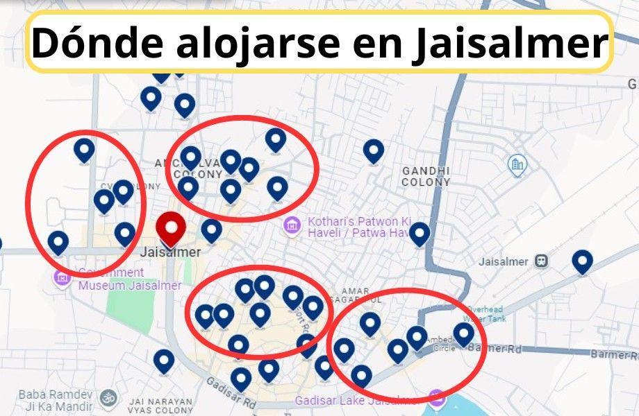 Dónde alojarse en Jaisalmer (2025) Mejores Zonas y Hoteles