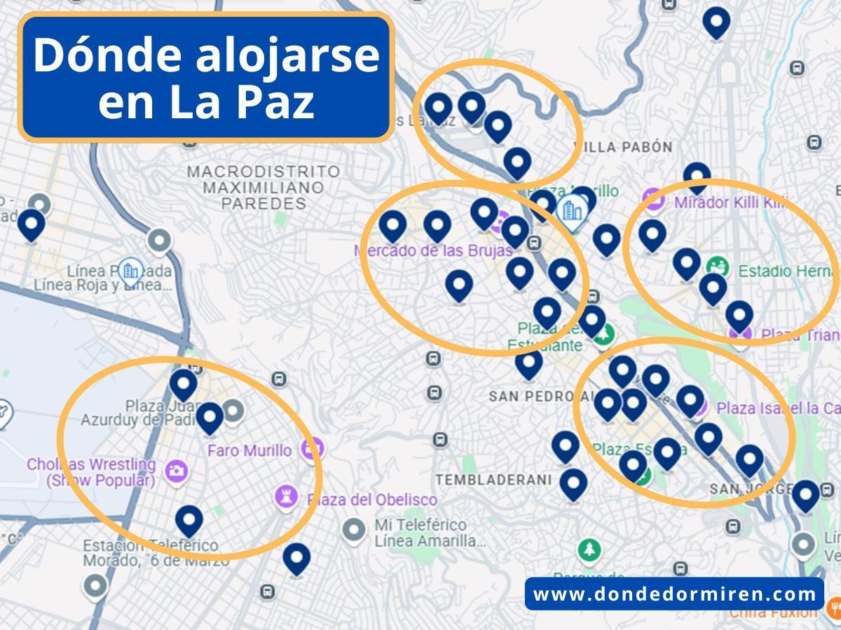 Dónde alojarse en La Paz, Bolivia: Mejores zonas y hoteles