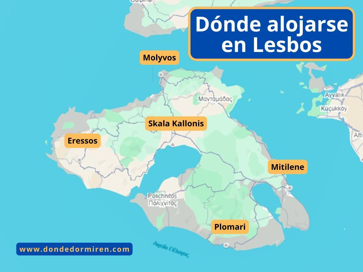 Dónde alojarse en Lesbos: Mejores zonas y hoteles