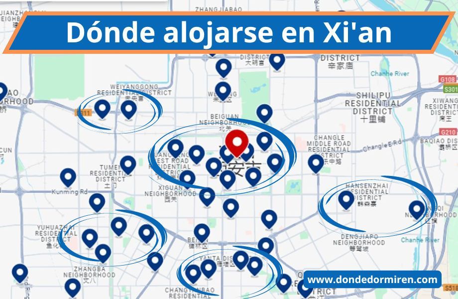 Dónde alojarse en Xi’an: Mejores Zonas y Hoteles