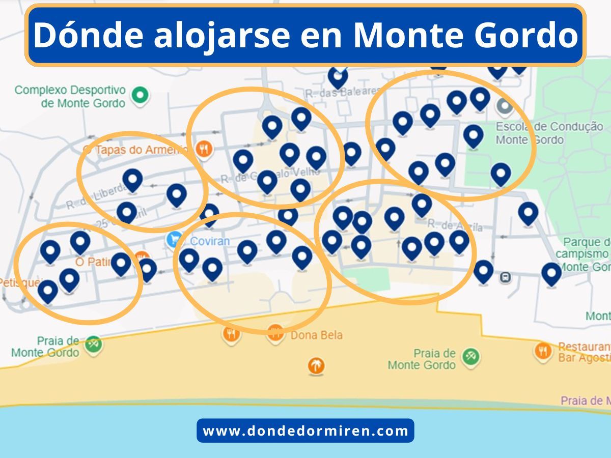 Dónde alojarse en Monte Gordo: Mejores zonas y hoteles