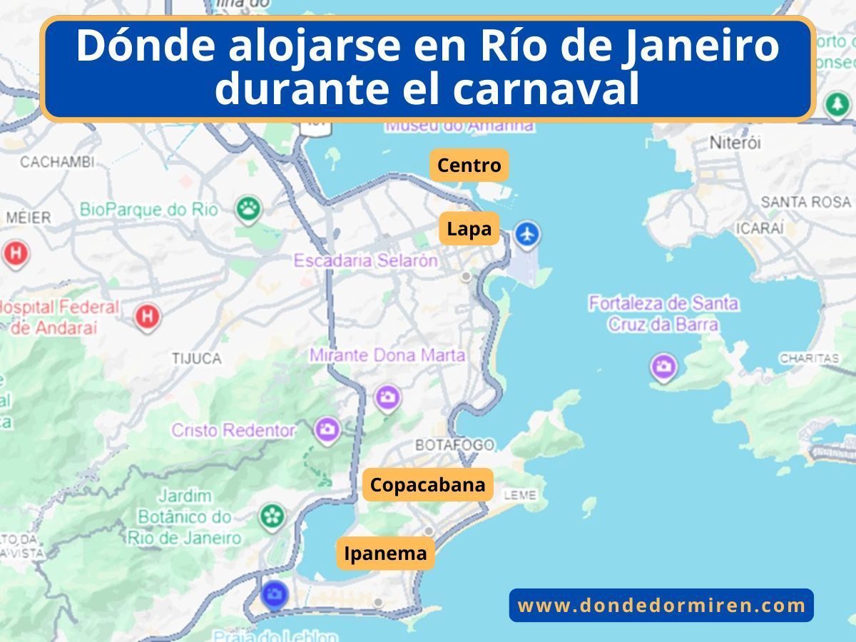 Dónde alojarse en Río de Janeiro durante Carnaval 2026