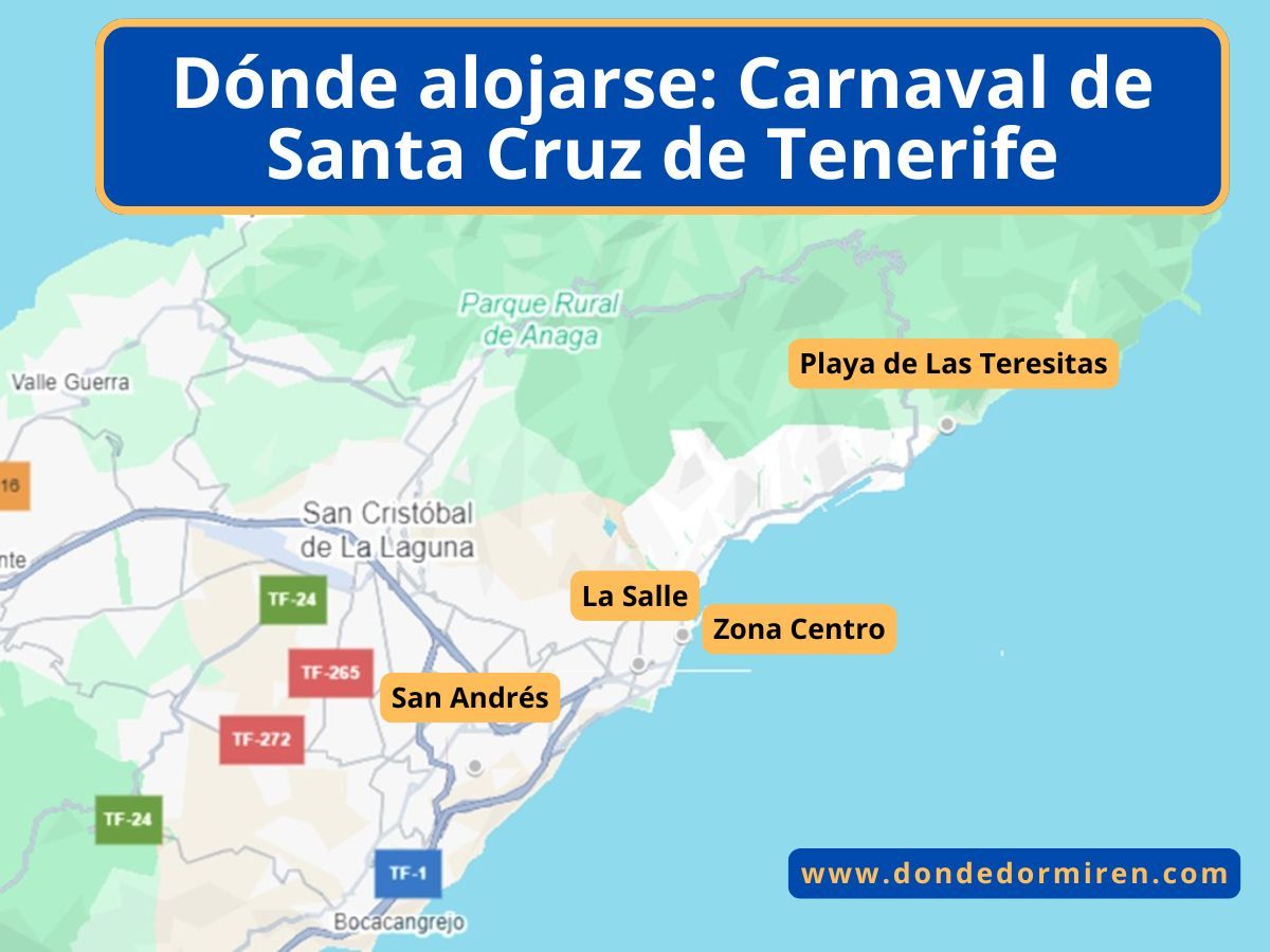 Dónde alojarse para el Carnaval de Santa Cruz de Tenerife 2026
