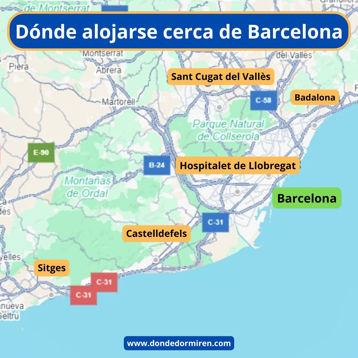5 pueblos dónde alojarse CERCA de Barcelona