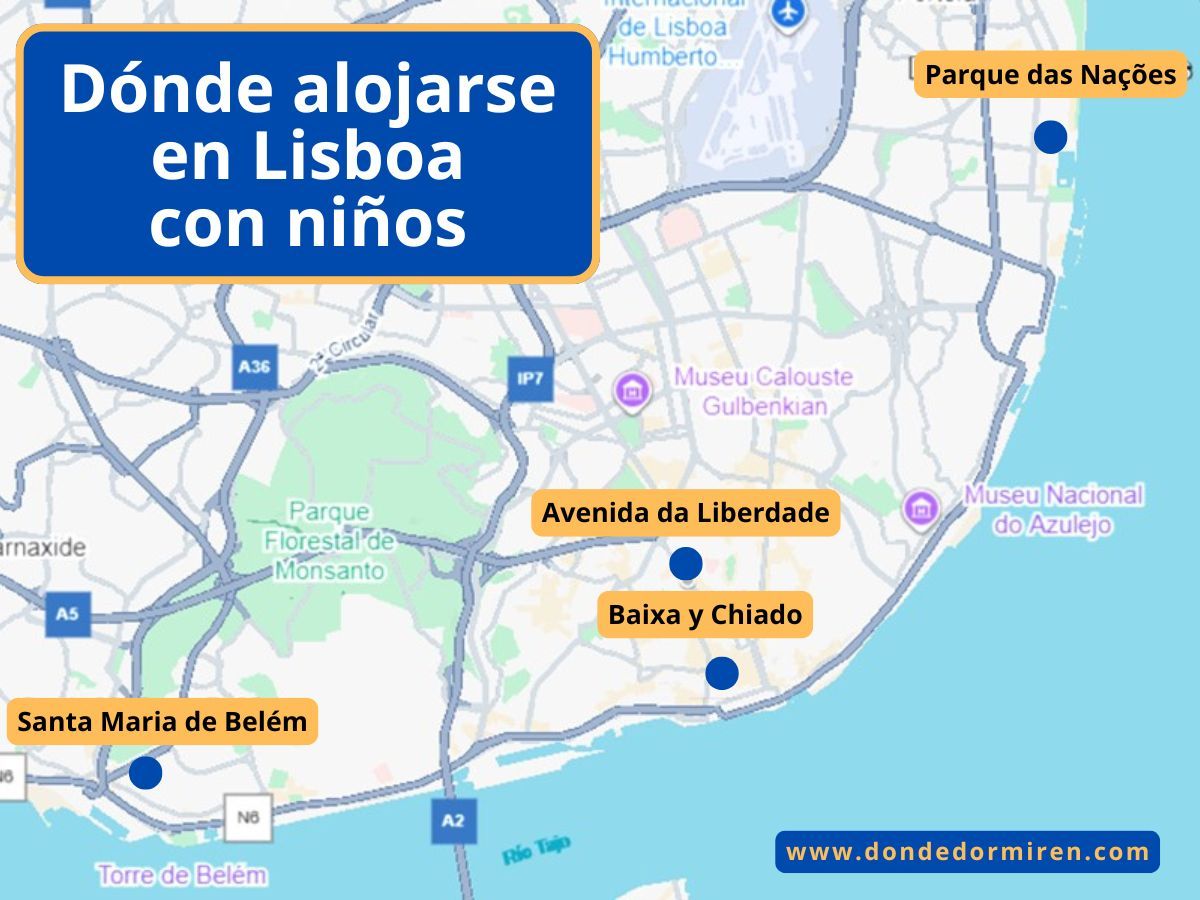 Dónde alojarse en Lisboa con NIÑOS: Mejores Hoteles familiares
